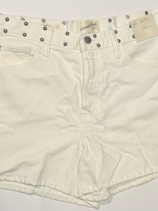 Pants - NWT Universal Thread White Studded 90s Baggy Denim Shorts Size 10